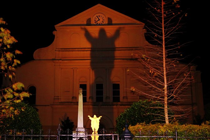 New Orleans Haunted History Ghost Tour - Jackson Square after sunset