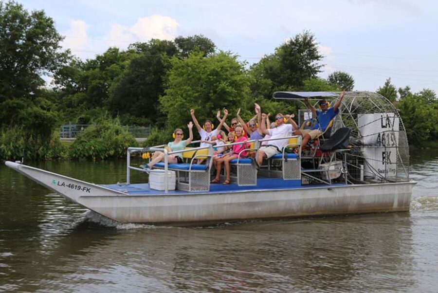 New Orleans: High Speed 16 Passenger Airboat Ride - Speed, spray, and comfort on the boat
