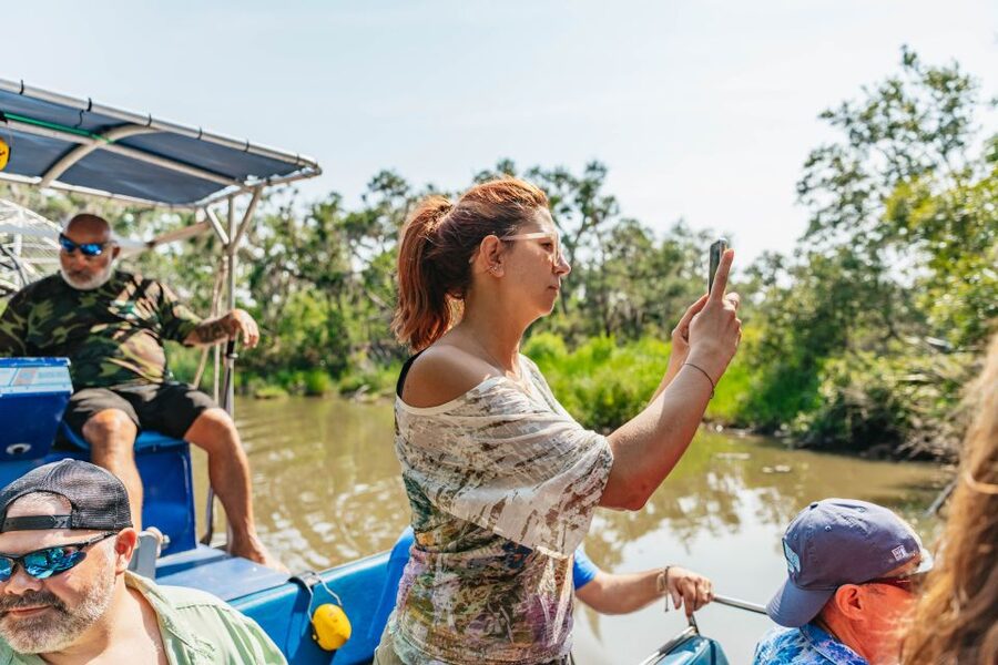 New Orleans: High Speed 9 Passenger Airboat Tour - The airboat ride: speed, spray, and silence