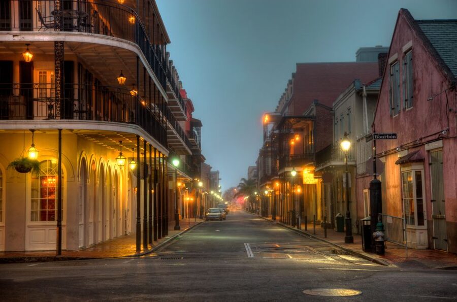 New Orleans: Night Cemetery and Ghost BYOB Bus Tour - Leaving the French Quarter for the cemetery