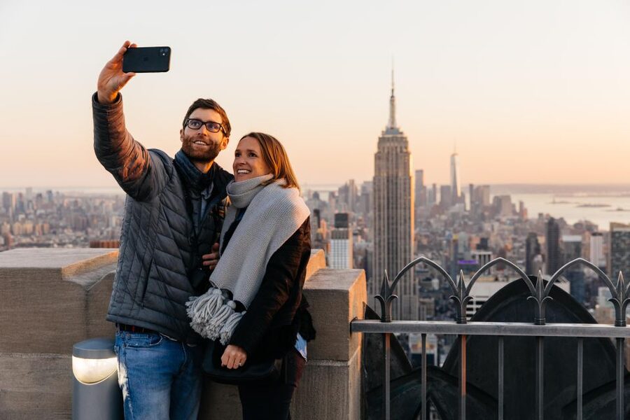New York City: Top of the Rock Observation Deck Ticket - The Beam Experience: a short, controlled burst of drama