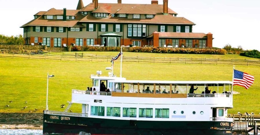 Newport, Rhode Island: Scenic Narragansett Bay Cruise - Across the harbor toward Jamestown shoreline views