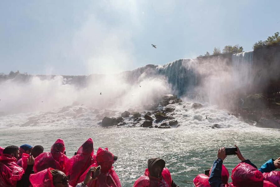 Niagara Falls, Canada: First Boat Cruise & Behind Falls Tour - Journey Behind the Falls is powerful, but compact