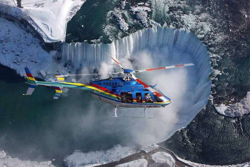 Niagara Falls, ON: Helicopter Ride with Boat & Skylon Lunch - A packed 330-minute look at Niagara