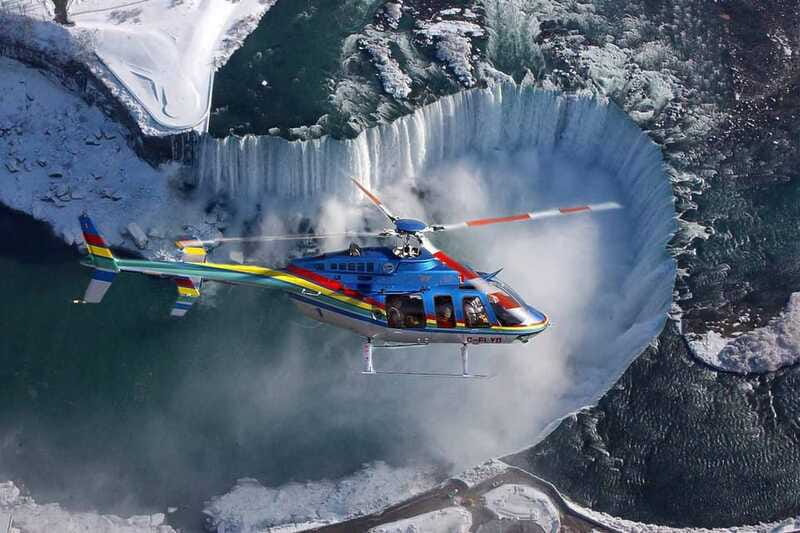 Niagara Falls, ON: Helicopter Ride with Boat & Skylon Lunch - Pickup details and who should book