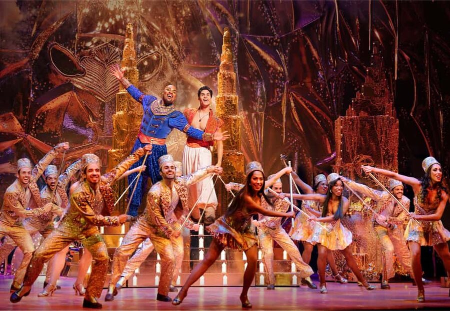 NYC: Aladdin the Musical on Broadway - The New Amsterdam Theatre sets the mood