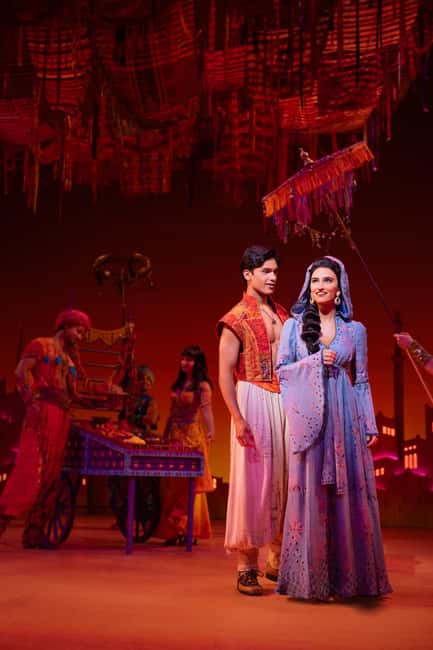 NYC: Aladdin the Musical on Broadway - Audio commentary helps international visitors follow the plot