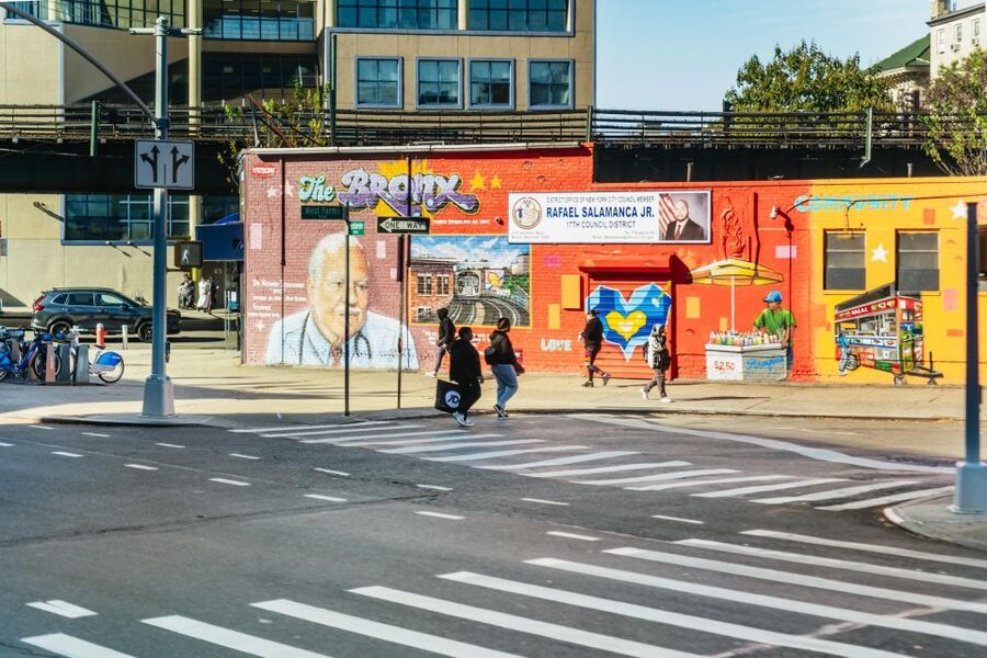 NYC: Brooklyn, Bronx, Queens Sightseeing Bus Tour - The Bronx, Yankee Stadium, and colorful walls