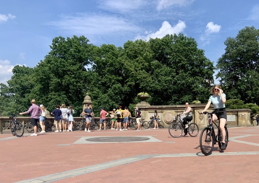 NYC: Central Park Bike Rental - Strawberry Fields and the Reservoir