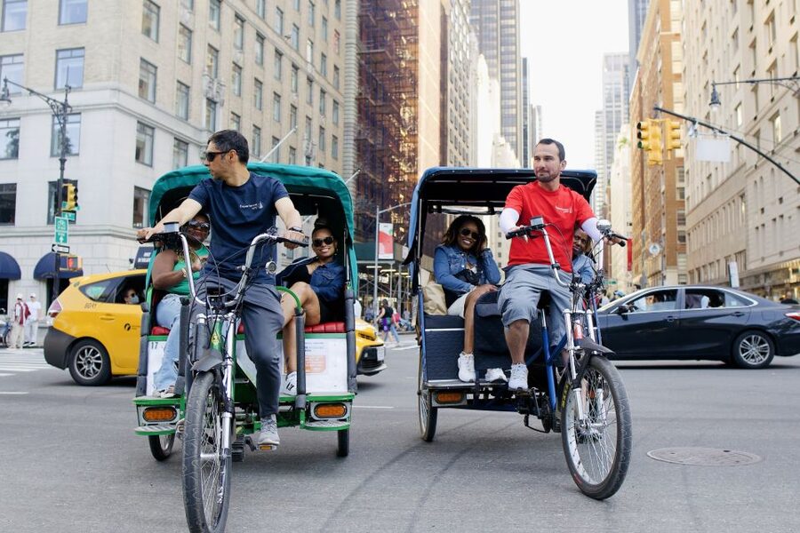 NYC: Central Park Celebrity Homes & Film Spots Pedicab Tour - The Mall and Cherry Hill