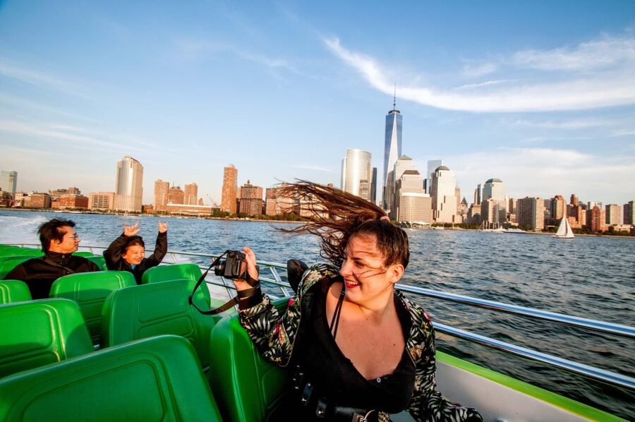 NYC: Circle Line "The Beast" Midtown/Downtown Speedboat Ride - One World Trade Center from the harbor