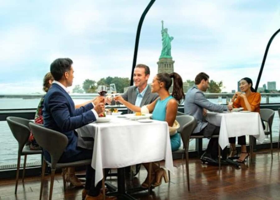 NYC: City Cruises Luxury Brunch, Lunch or Dinner Cruise - The three-course meal and drink choices