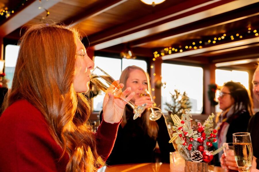NYC: Holiday Yacht Cruise with Jazz, Cocoa & Carols - From Chelsea Piers to the Hudson River