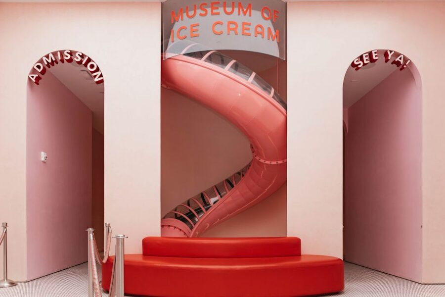 NYC: Museum of Ice Cream Entry Ticket - The three-story slide and the giant sprinkle pool