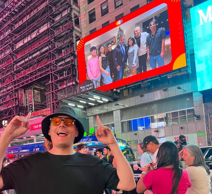 NYC: See Yourself on a Times Square Billboard for 24 Hours - The upload step is the part you control