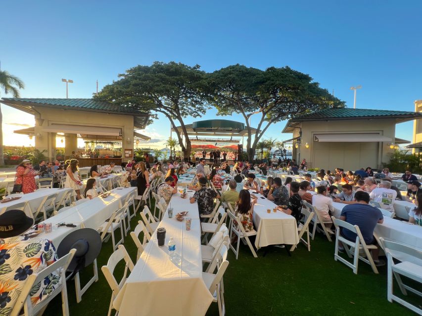 Oahu: Ka Moana Luau Dinner and Show at Aloha Tower - Seating, upgrades, and the view