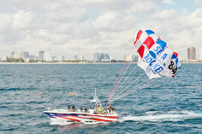 Ocean Parasailing Adventure In Fort Lauderdale, FL - From Bahia Mar to the open Atlantic
