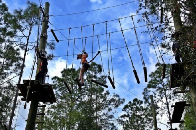 Orlando Tree Trek Adventure Park - Starting on the demo course