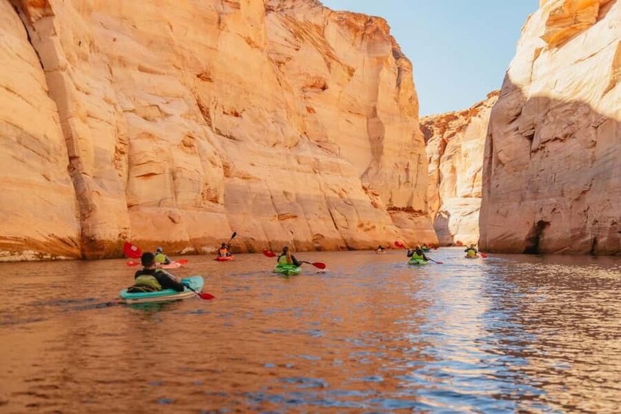 Page/Lake Powell: Guided Kayak & Water Antelope Canyon Tour - Who should book this four-hour outing?