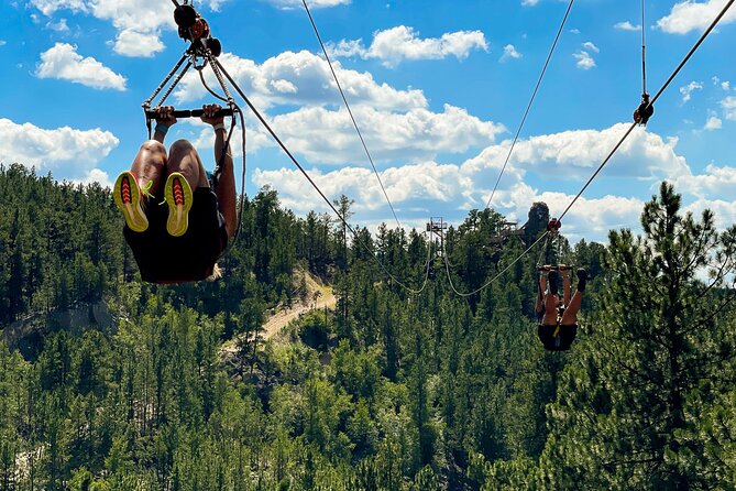 Pinnacle Zipline Tour in Keystone - Flying past Mount Rushmore instead of simply viewing it