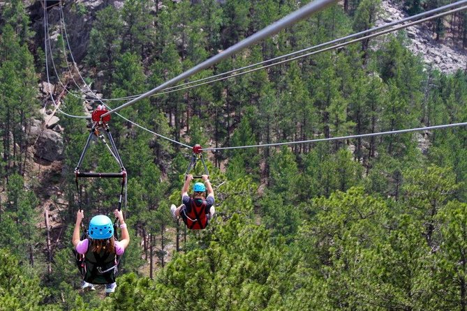 Pinnacle Zipline Tour in Keystone - The chairlift is the first real test