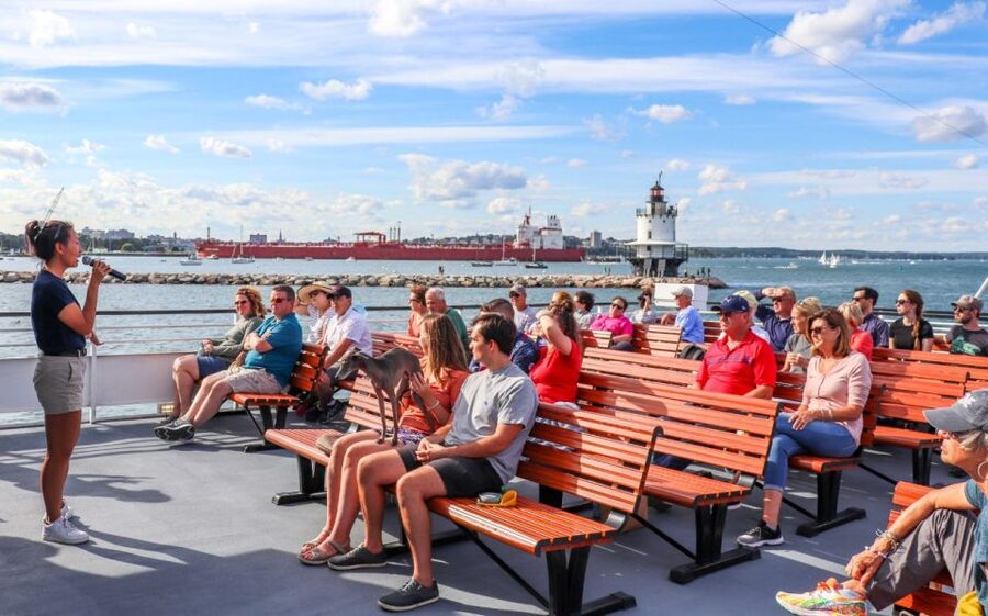 Portland: Best of Maine Lighthouse Scenic Cruise - Choosing between the upper deck and the cabin