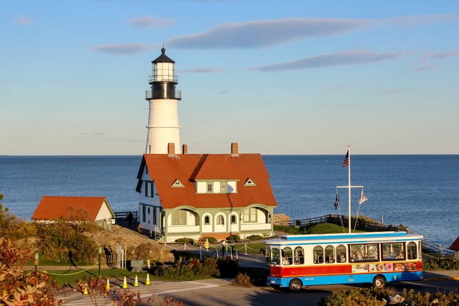 Portland: Trolley City Tour with Portland Head Light Stop - Starting at Long Wharf