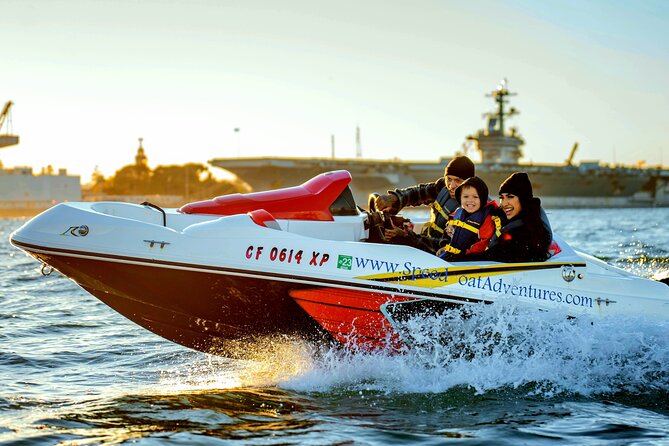 San Diego Harbor Speed Boat Adventure - Taking the wheel at Cabrillo Isle Marina