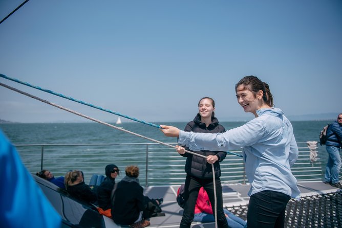 San Francisco Bay Sailing Cruise - Sailing below the Golden Gate Bridge