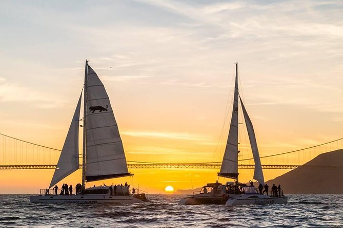 San Francisco Bay Sunset Catamaran Cruise - Choosing between the sheltered area and the trampoline