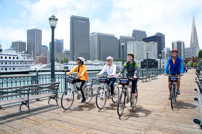 San Francisco Golden Gate Bridge Bike or Electric Bike Rental - Rolling downhill into Sausalito
