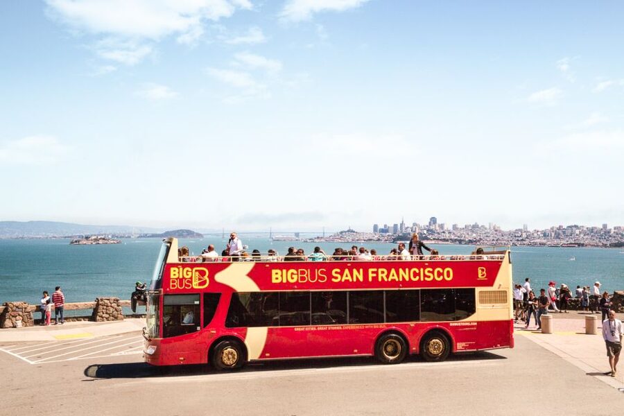San Francisco: Hop-On Hop-Off Sightseeing Tour with 17 Stops - The Golden Gate Bridge Vista Point and bridge crossing