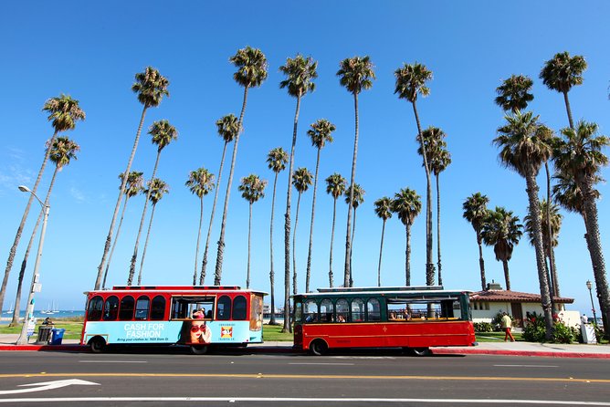 Santa Barbara Trolley Tour - East Beach, sports, and mountain views