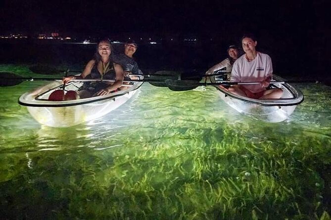 Sarasota - Clear Kayak LED Night Glass Bottom Tour - Nets, Shells, and the End-of-Tour Show