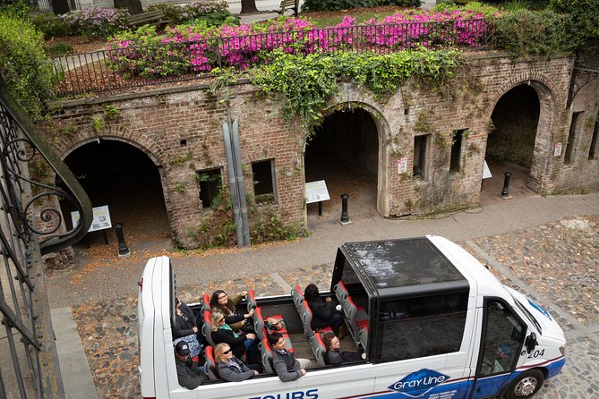 Savannah Open Top Panoramic City Tour with Live Narration - City Market and the approach to River Street