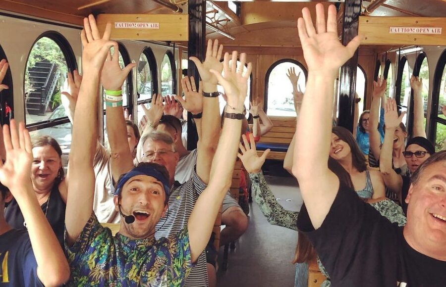Savannah: "Savannah for Morons" Comedy Trolley Tour - Meeting Dannie and Danny Moron