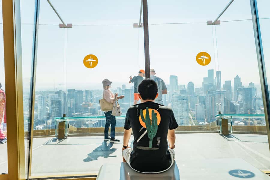 Seattle: Space Needle & Chihuly Garden and Glass Ticket - The Loupe and the outdoor deck