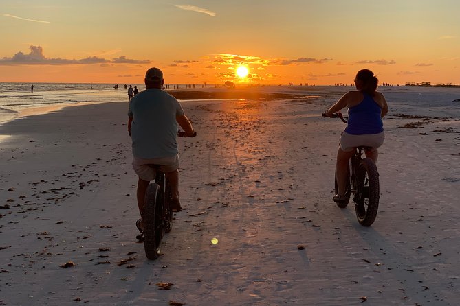 Siesta Key Electric Bike Sunset Tour - Riding Siesta Beach as the sun goes down