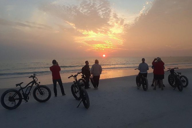 Siesta Key Electric Bike Sunset Tour - A brief patriotic ceremony along the route