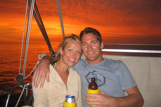Sightseeing and Sunset Catamaran Sailing Excursion - The daytime stop for swimming and shells