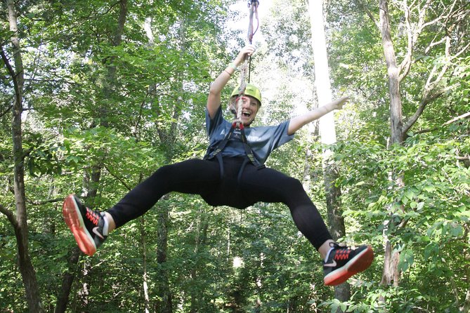 Small-Group Zipline Tour in Hot Springs - The 850-foot line at 70 feet high