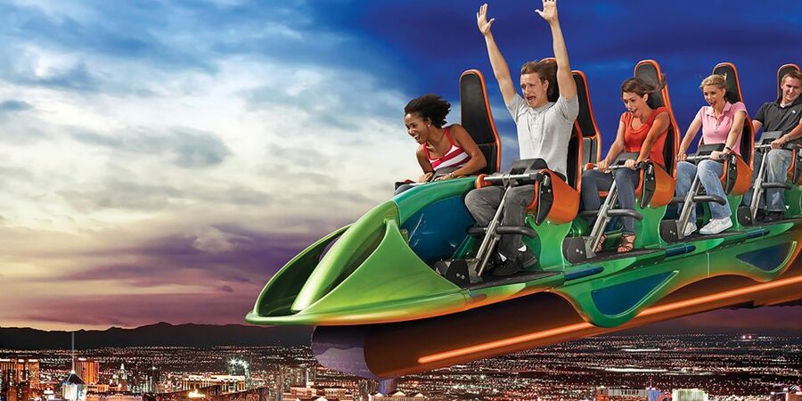 STRAT Tower Thrill Rides Admission - X-Scream puts the edge beneath your feet