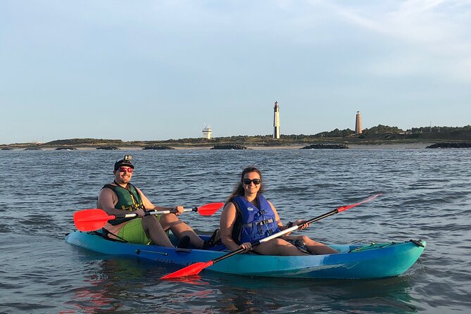 Sunset Dolphin Kayak Tours - Starting on the Sand at First Landing State Park