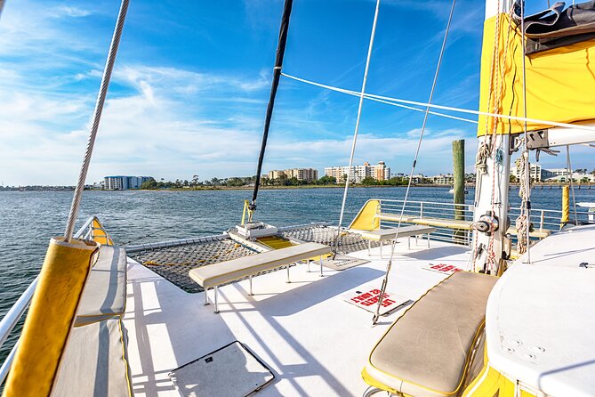 Sunset Dolphin Sail Aboard the Privateer Catamaran - The sunset over the Gulf