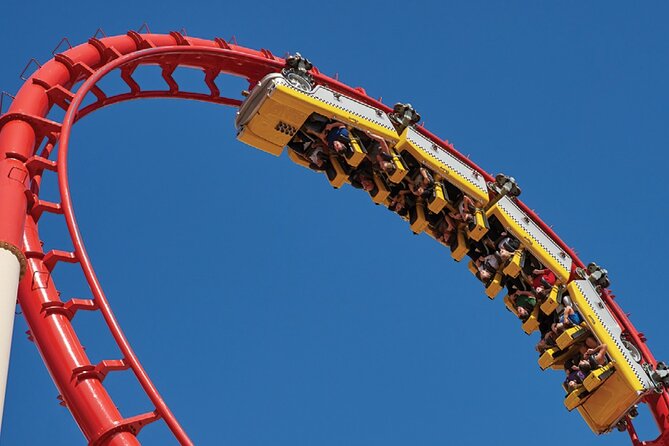 The Big Apple Coaster at New York New York Hotel and Casino - The ride queue, lockers, and mobile ticket