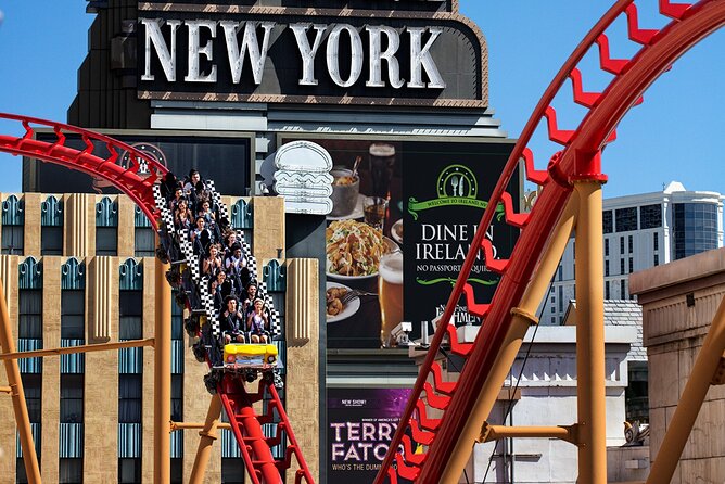 The Big Apple Coaster at New York New York Hotel and Casino - Why the Strip views add value