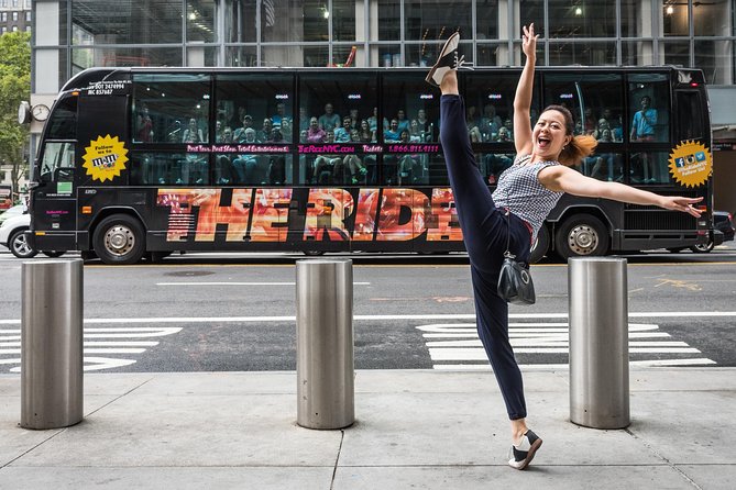 The RIDE Experience Theatrical Bus Tour - The first stretch through Broadway and Times Square