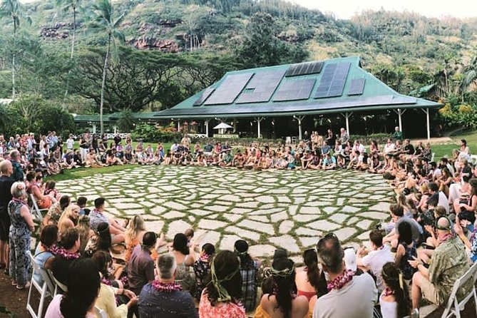 Toa Luau at Waimea Valley, Oahu - The umu demonstration explains the meal