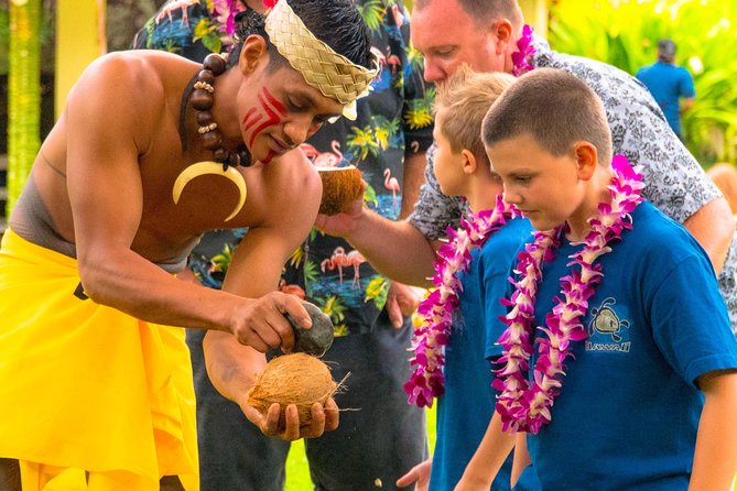 Toa Luau at Waimea Valley, Oahu - Dinner is plentiful and practical for families