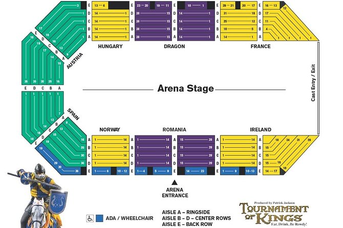 Tournament of Kings Dinner and Show at Excalibur Hotel and Casino - A two-course feast you eat with your hands
